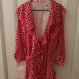 Free People Wrap Around Tie Front Dress